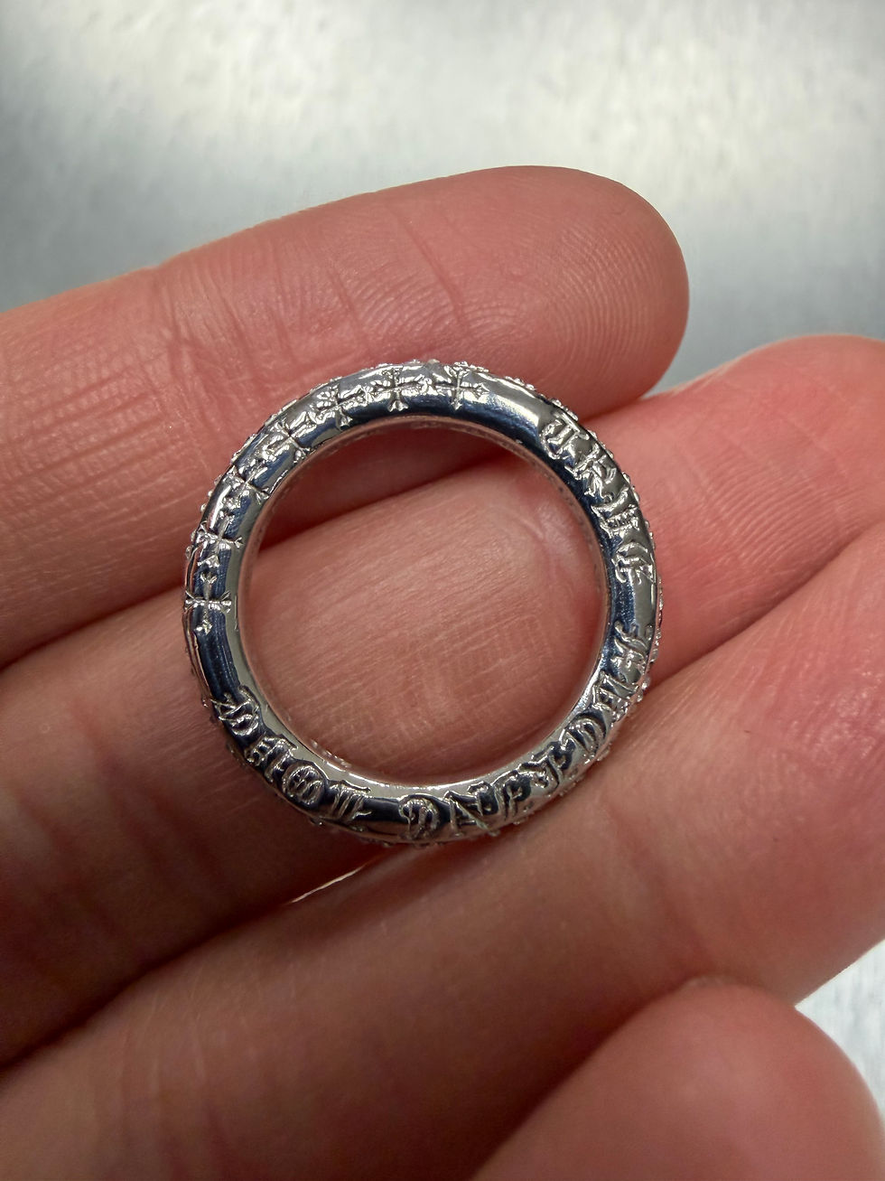 Thumbnail: Chrome hearts 18k TFL Eternity Ring with Ruby US5.5