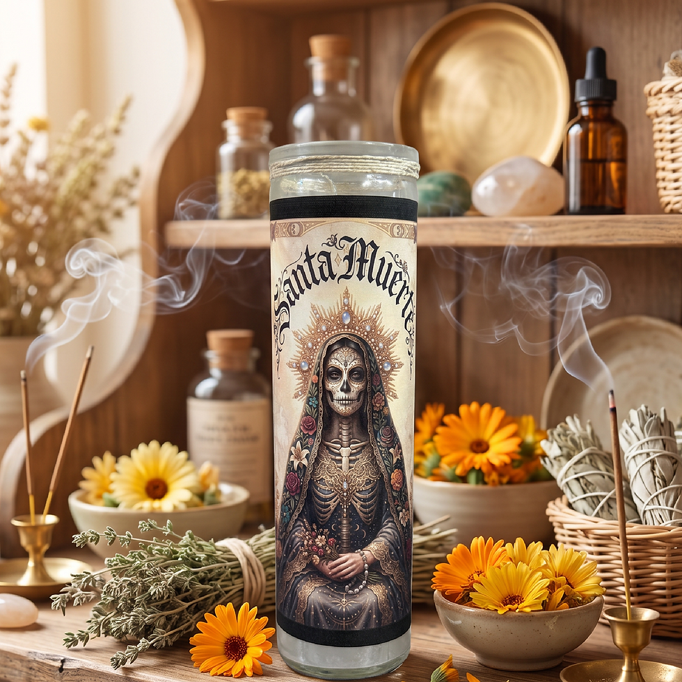 Santa Muerte Spirit Candle