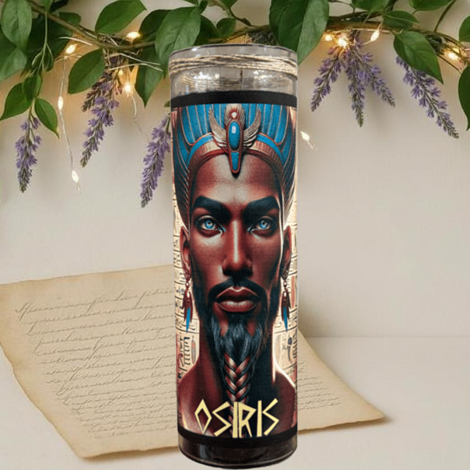 Osiris Deity Candle