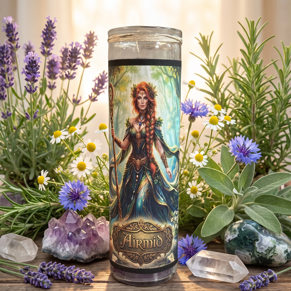 Airmid Goddess Candle