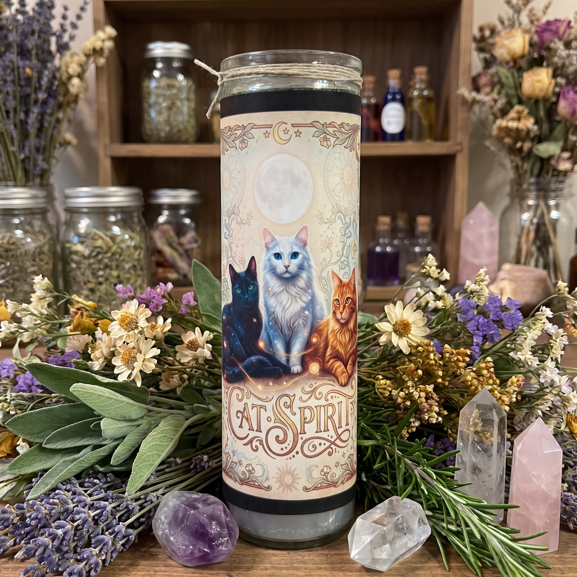 Cat Animal Spirit Candle