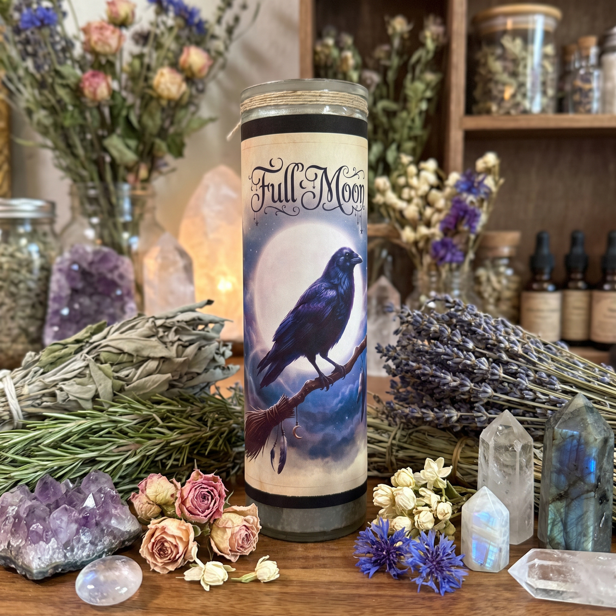Full Moon Witchcraft Candle