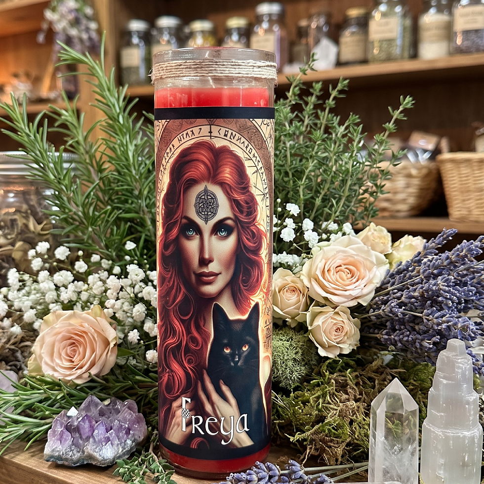 Freya Goddess Candle