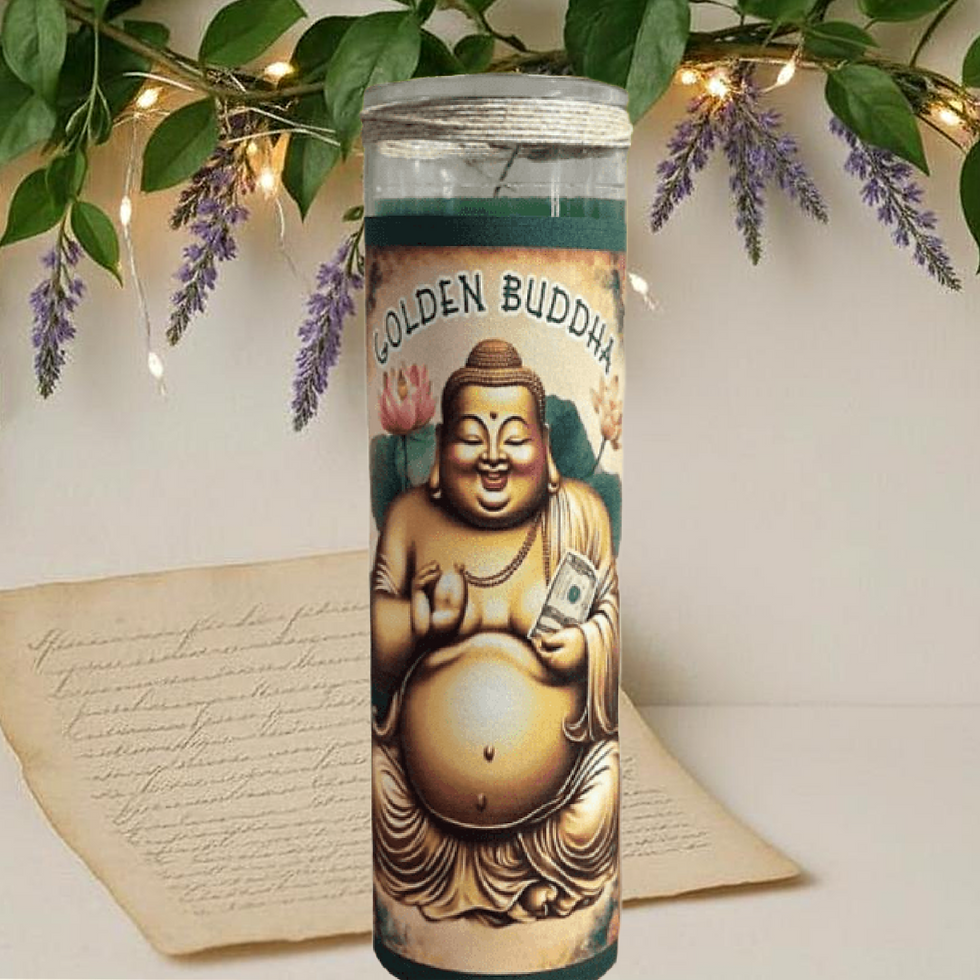Golden Buddha Candle