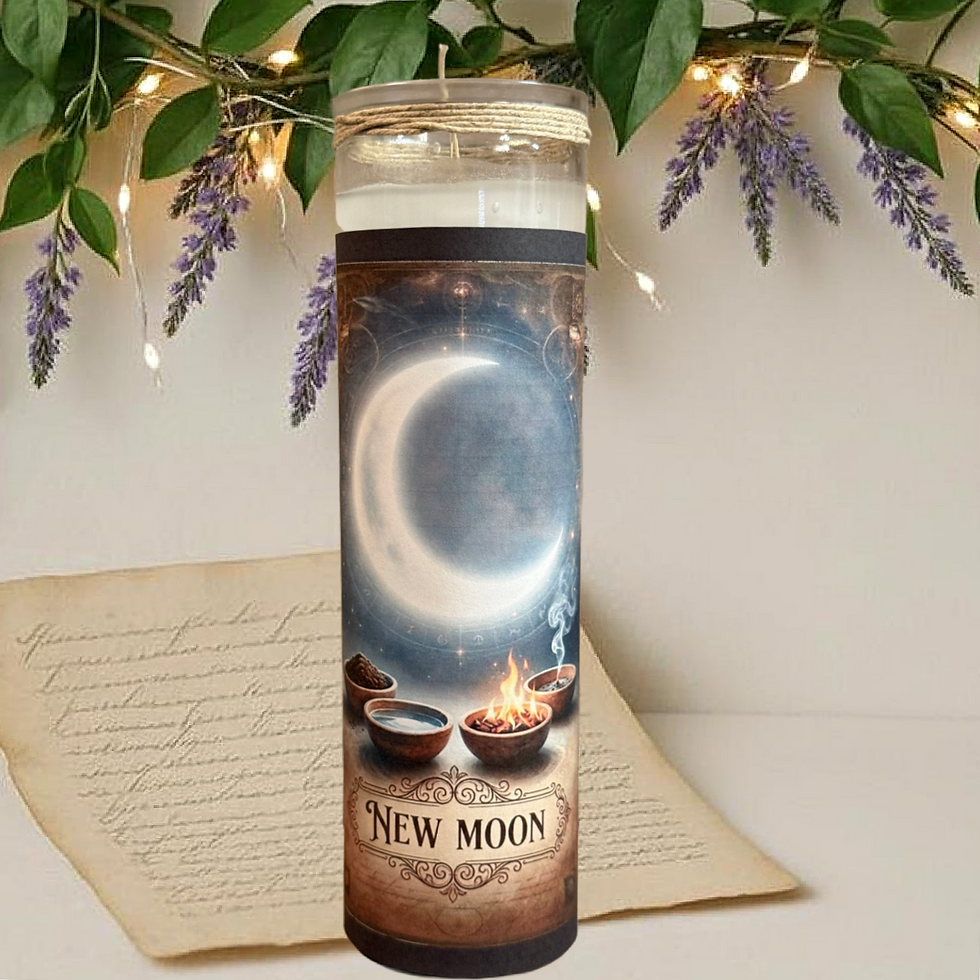 New Moon Candle | For Prosperity, Moon Magick, New Beginnings