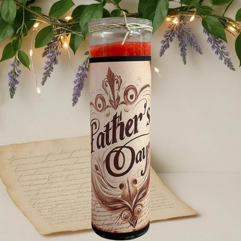 Fathers Day Holiday Candle