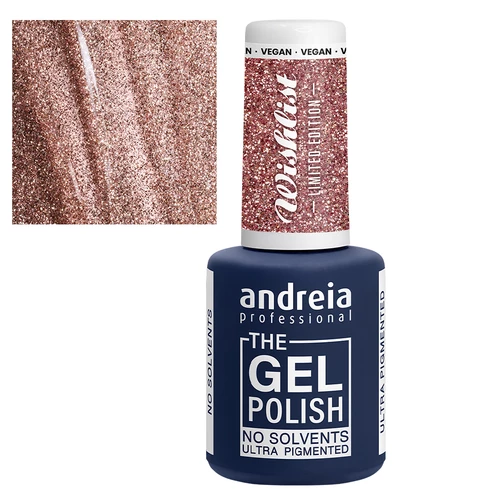 Andreia The Gel Polish Coleção Wishlist - Wl2 Glitter Ouro E Rosa