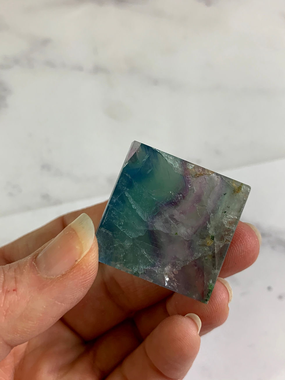 Thumbnail: Rainbow Fluorite Pyramid
