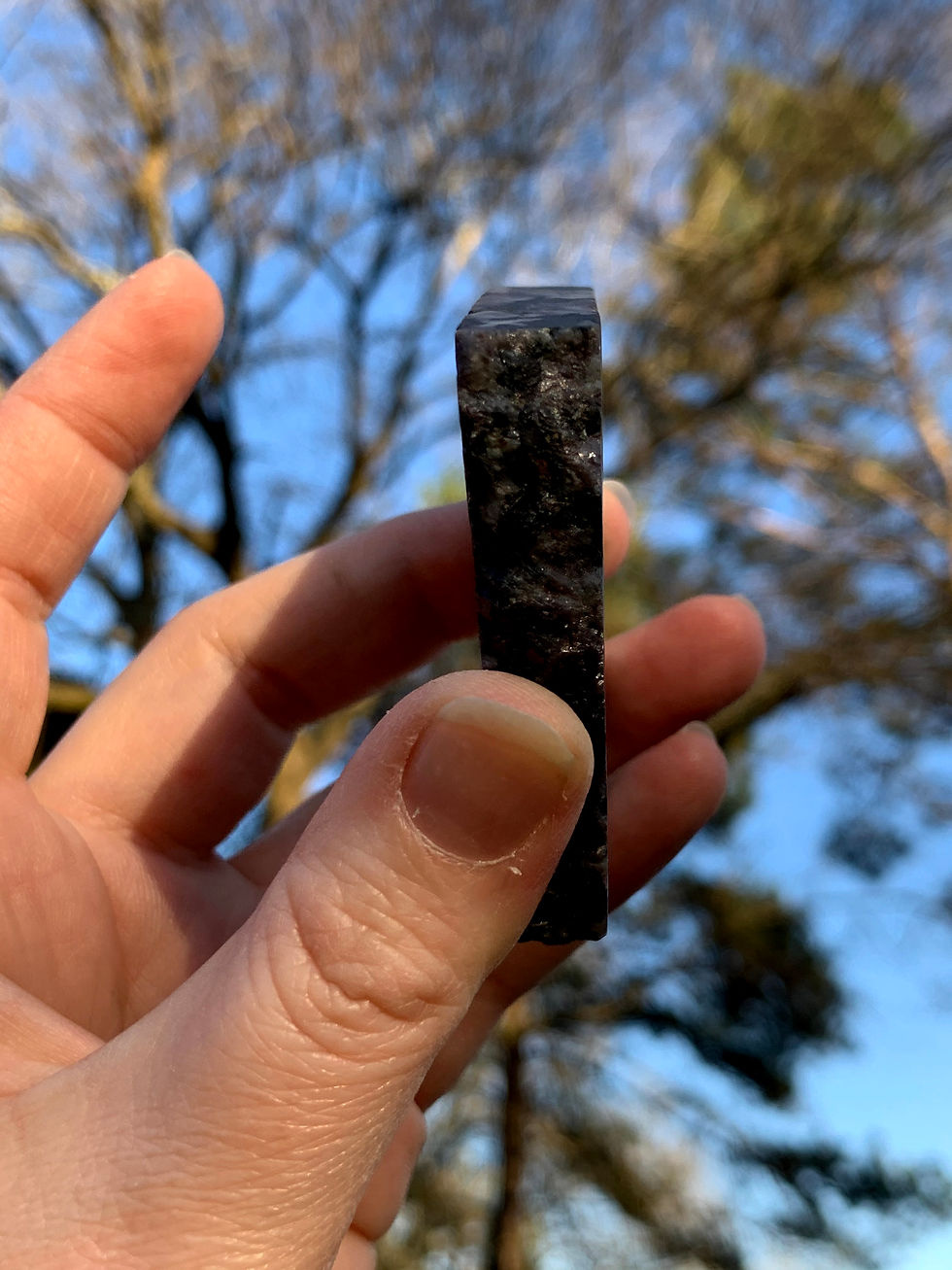 Thumbnail: One Face Polished Indigo Gabbro Slab