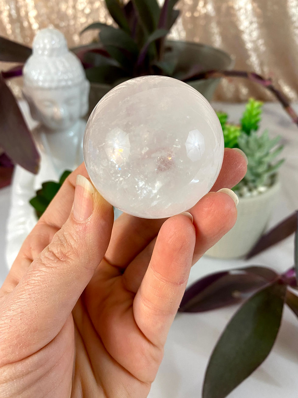 Thumbnail: Optical Calcite - Islandic Spar - Sphere