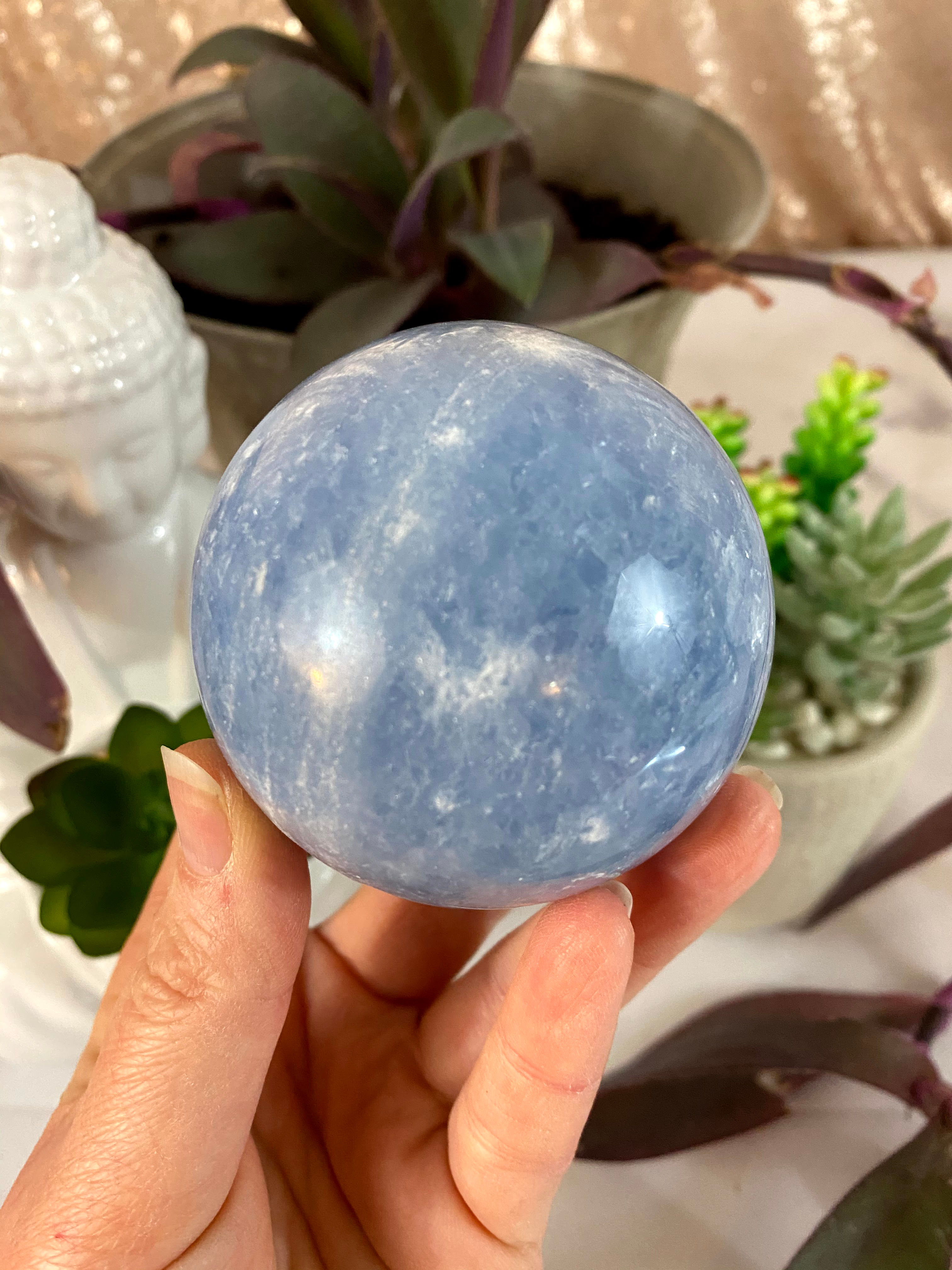 Blue Calcite Sphere