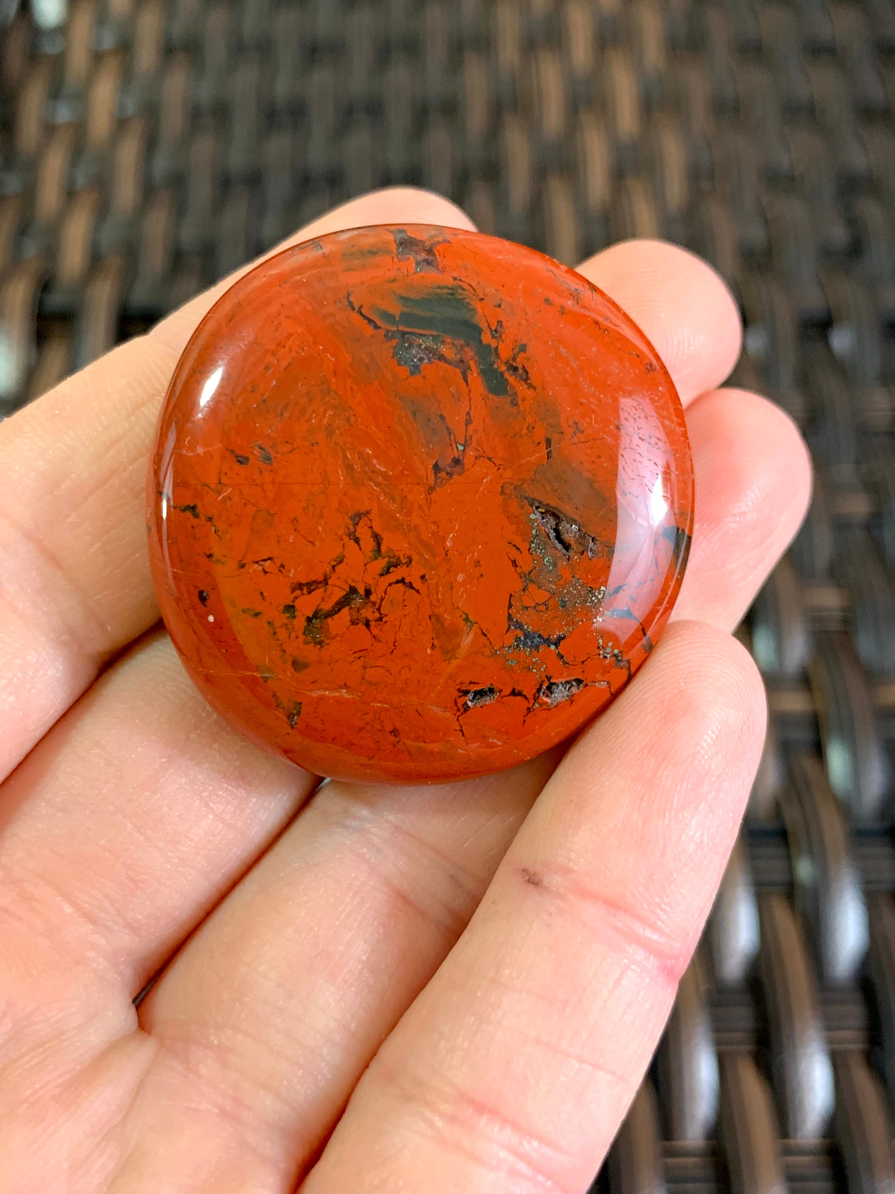 Brecciated Flat Palm Stone