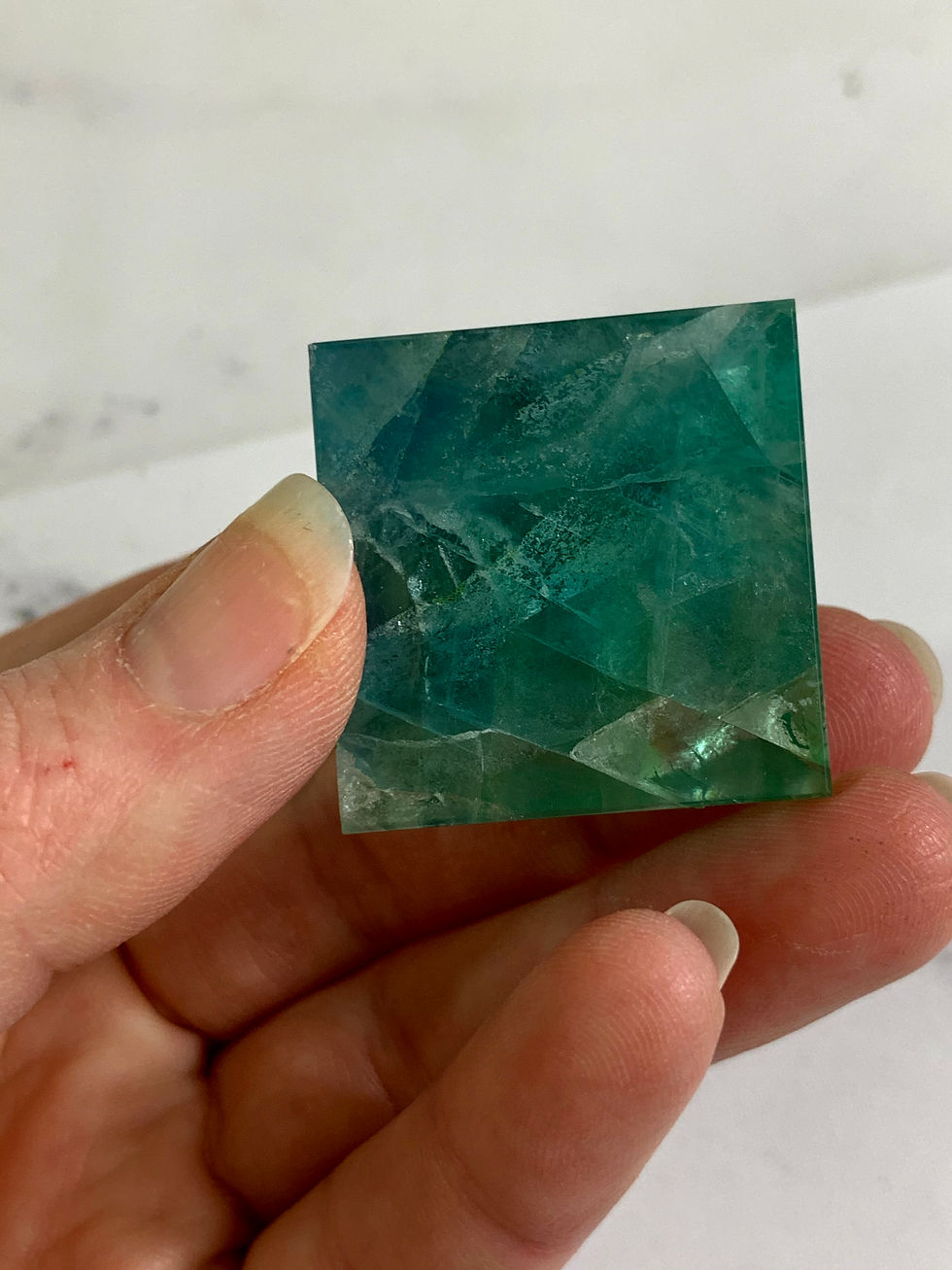Thumbnail: Blue/Green Fluorite Pyramid