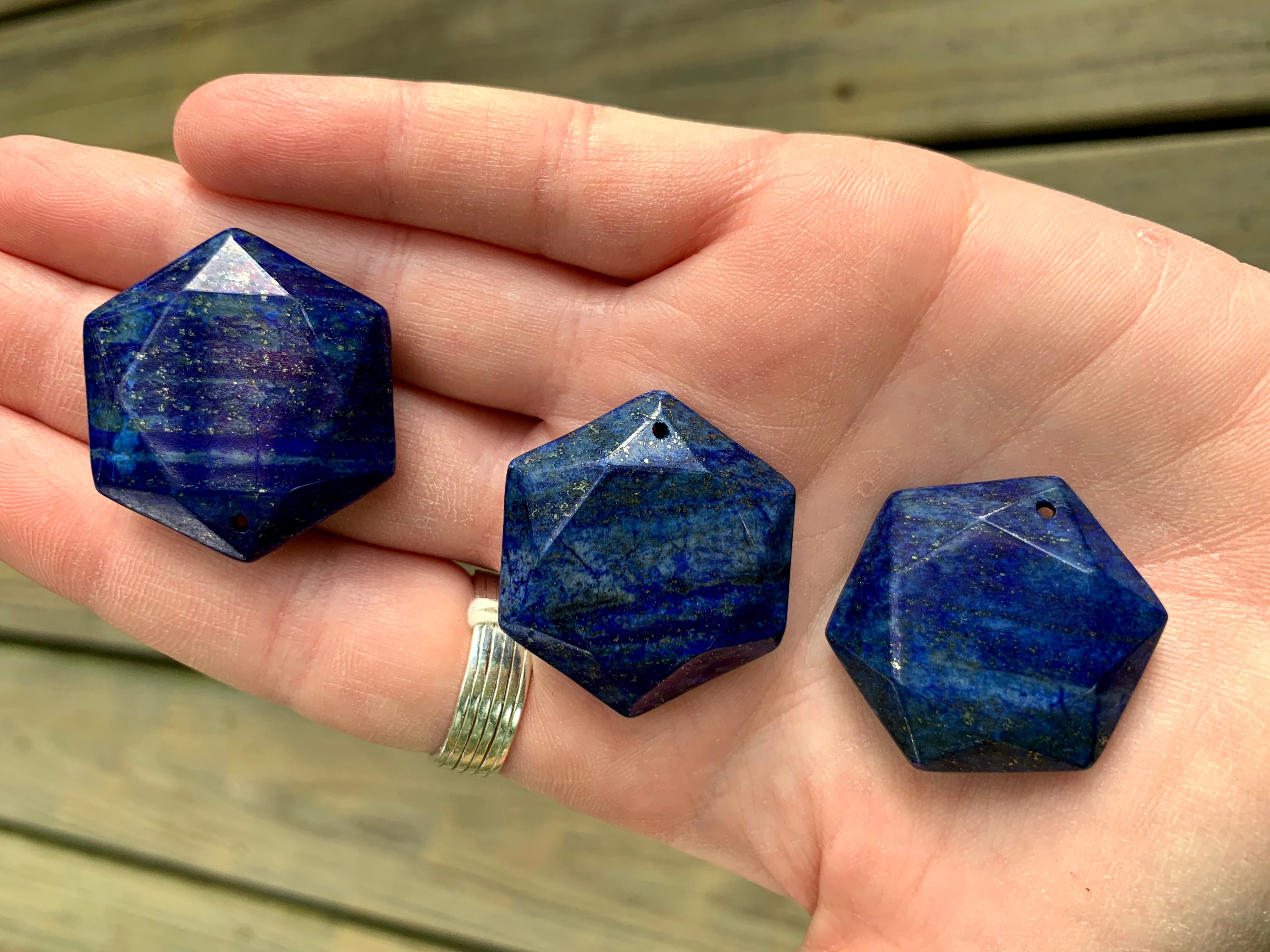 Lapis Lazuli Hexagon Pendant