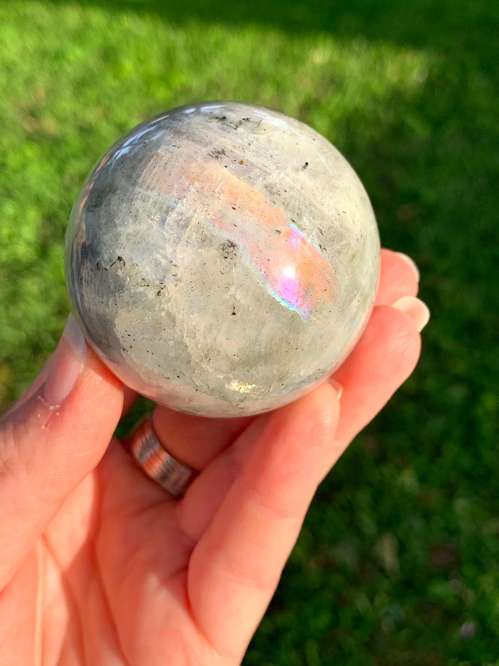 Thumbnail: Rainbow Labradorite Sphere
