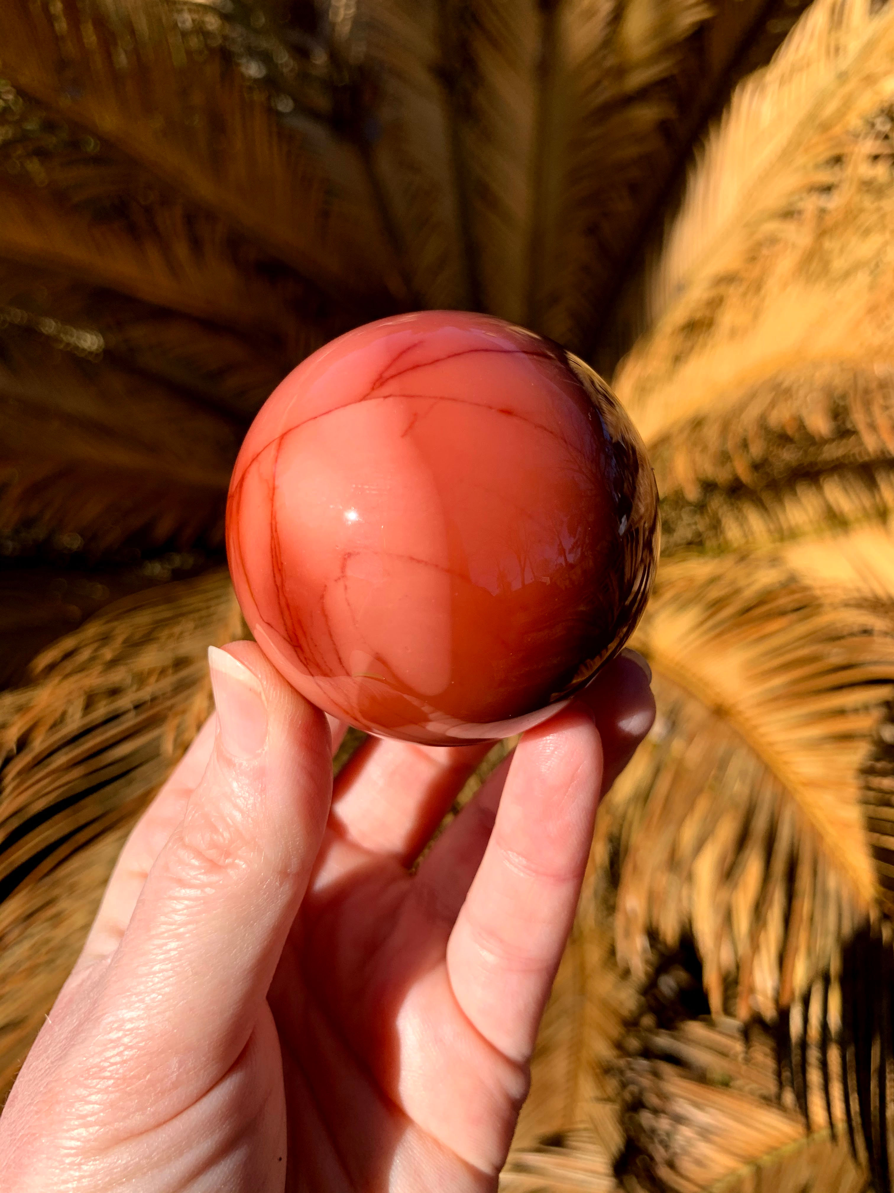 Red Mookaite Sphere