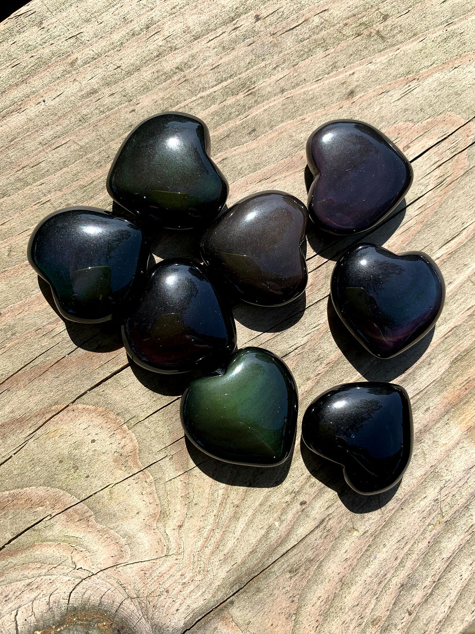 Thumbnail: Rainbow Obsidian Heart