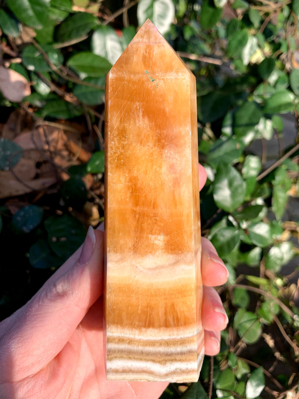 Orange Calcite Tower