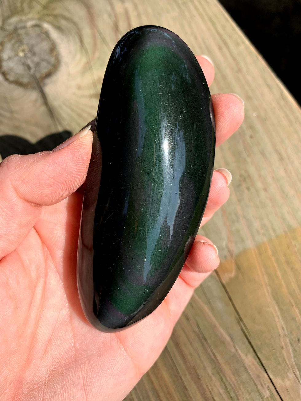 Thumbnail: Rainbow Obsidian Palm Stone