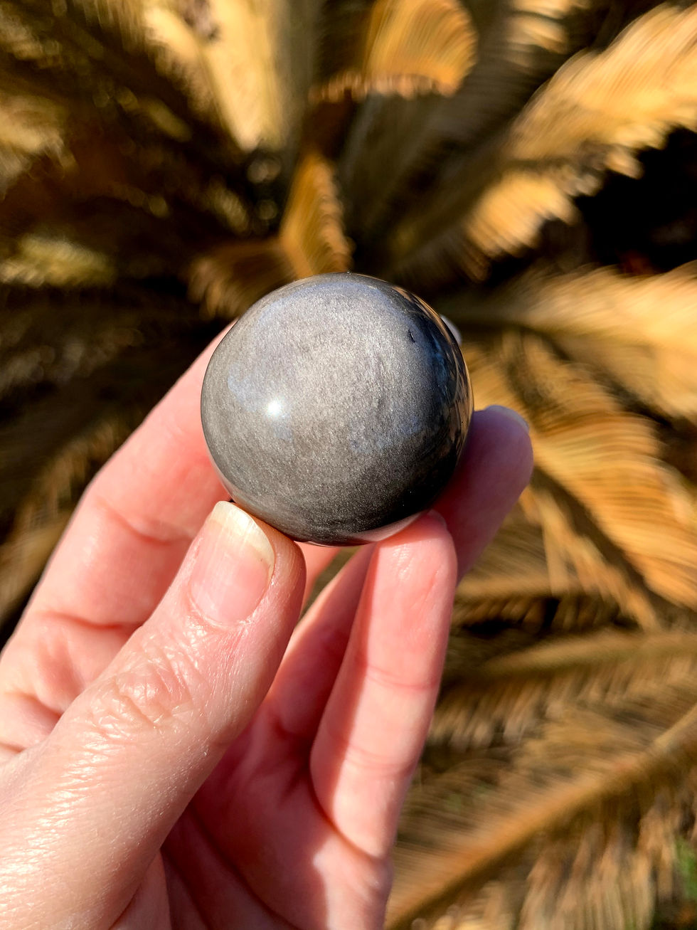 Thumbnail: Silver Sheen Obsidian Sphere