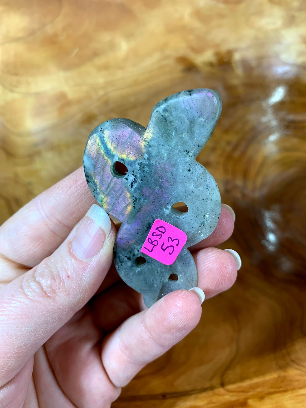 Thumbnail: Sunset Labradorite Snake Carving