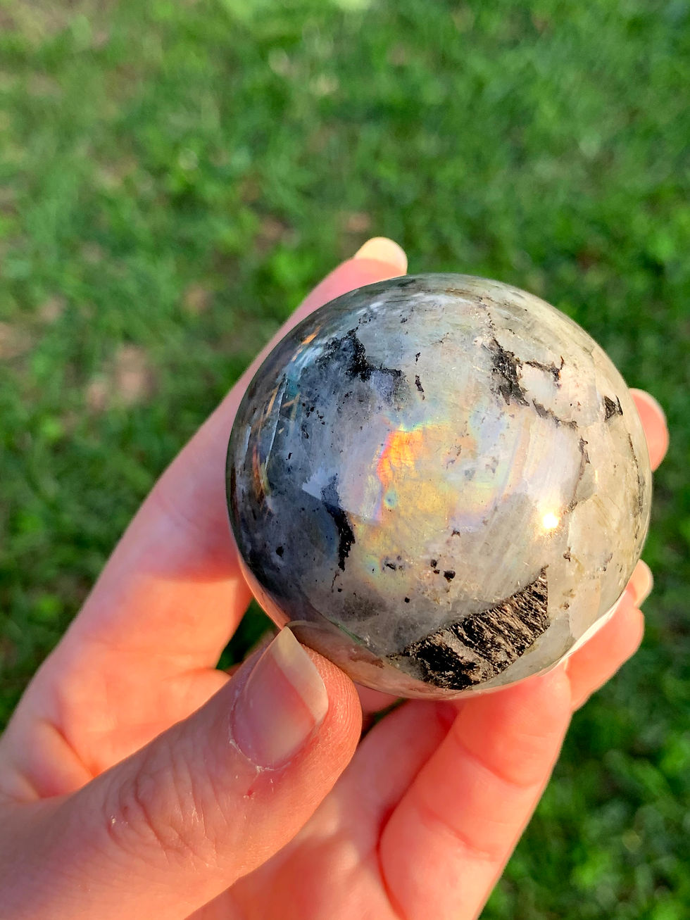 Thumbnail: Rainbow Labradorite Sphere