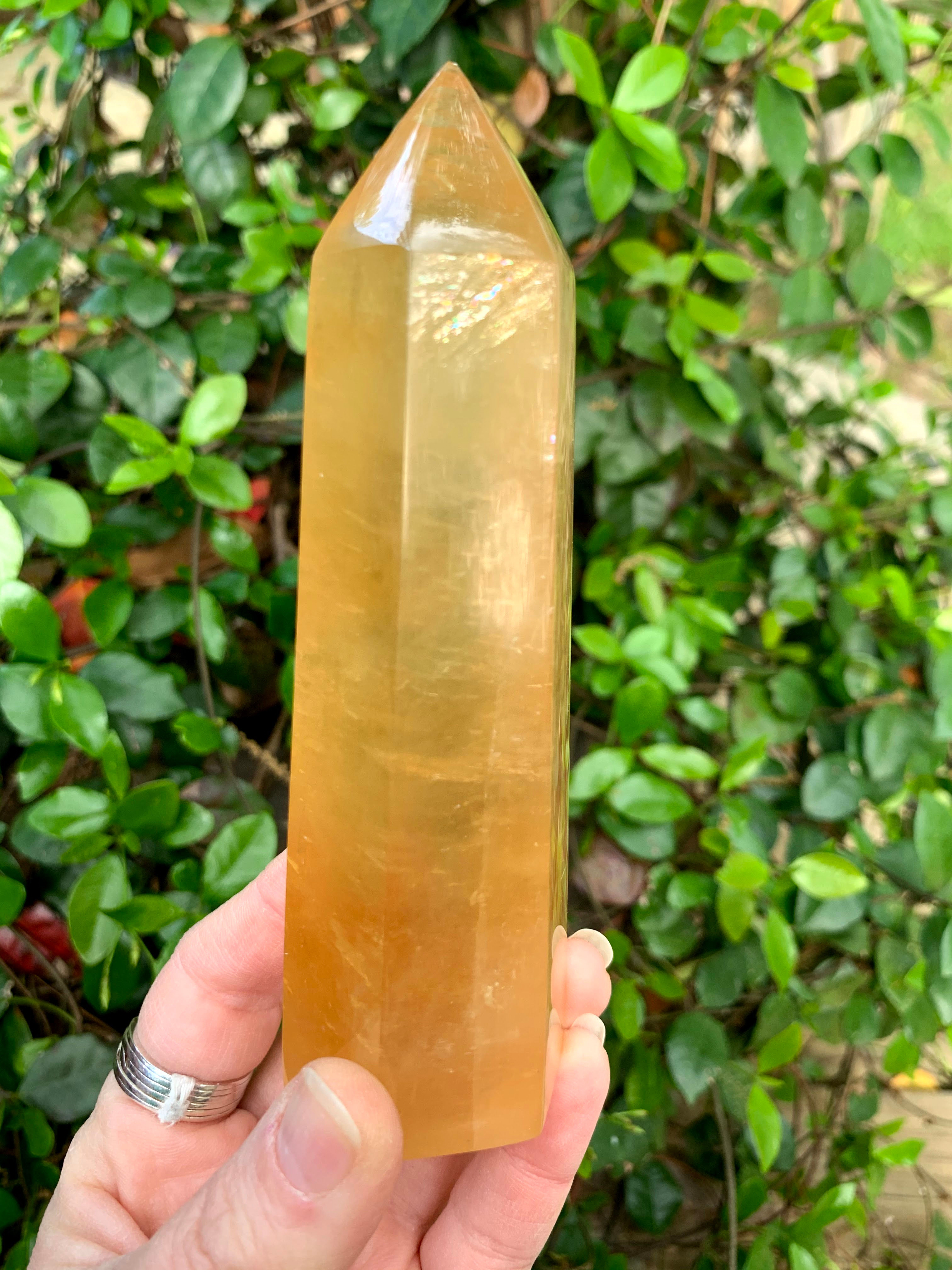 Honey Calcite Tower