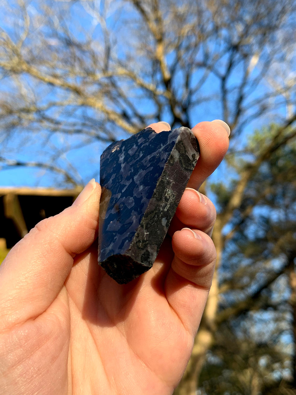 Thumbnail: One Face Polished Indigo Gabbro