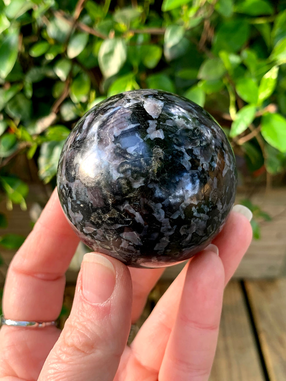 Thumbnail: Indigo Gabbro Sphere