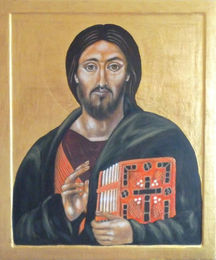 Christ Pantocrator, Saviour of All. Icon commissioned by All Saints, Fulham.