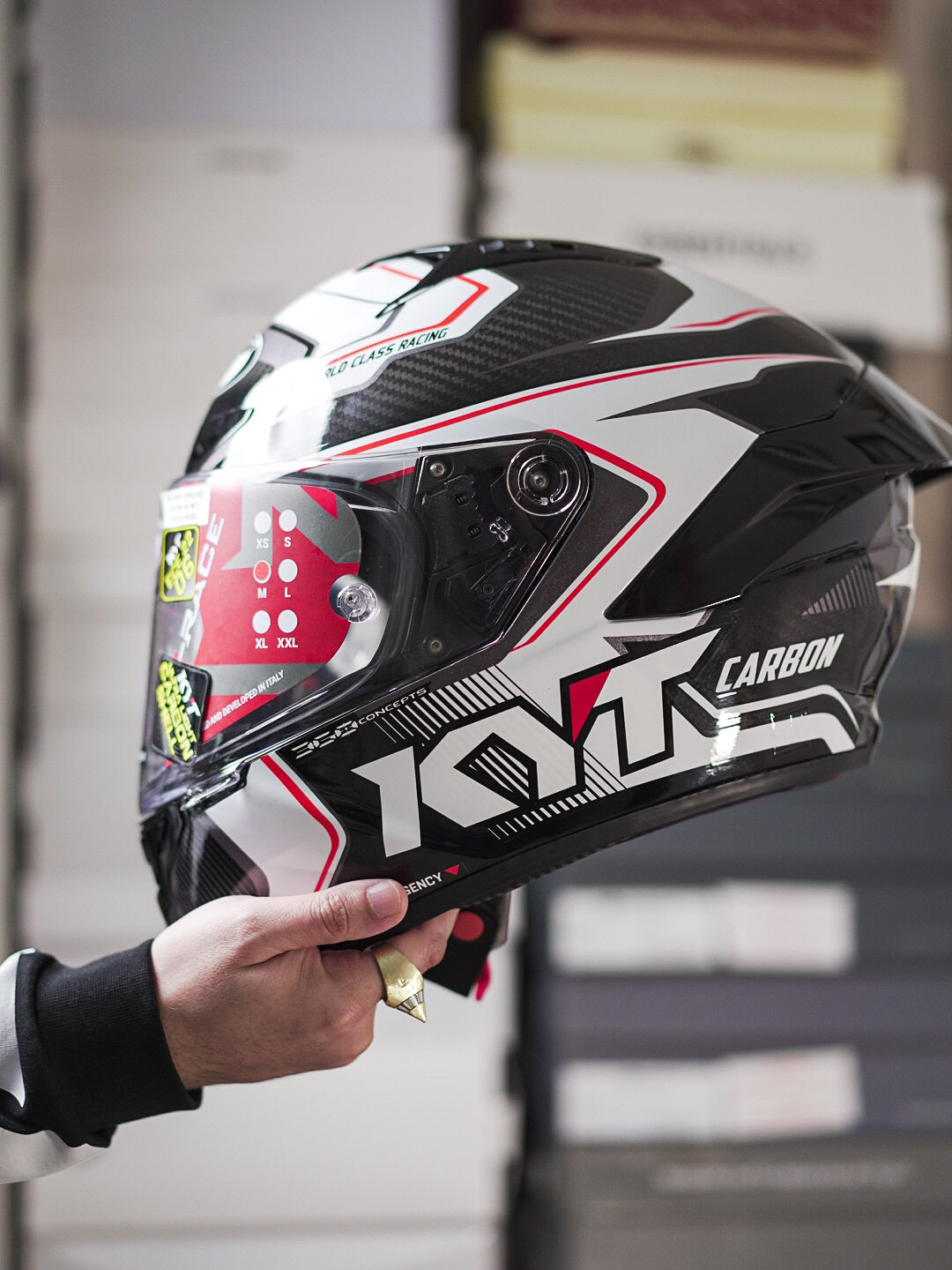 KYT NZ RACE CARBON COMPETITION WHITE