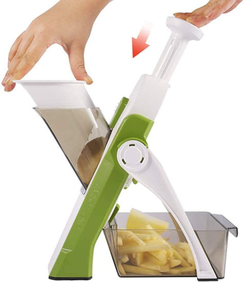 Mandoline de Cuisine Manuelle Multifonction Tous Coupe Légumes Lame 