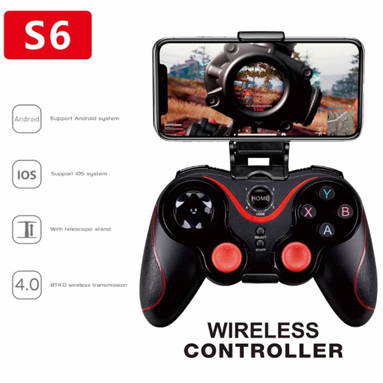 Thumbnail: Manette de jeu sans fil Bluetooth Android IOS manette de jeu sans fil. 