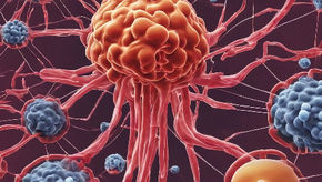 Illustration representing communication between digestive health and the immune system