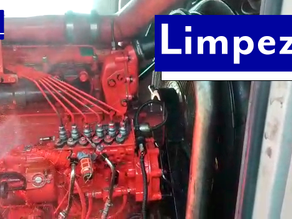 Limpeza de gerador de energia