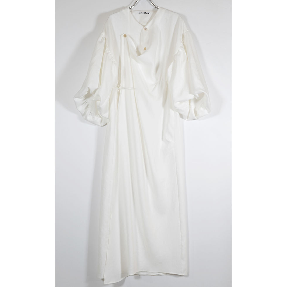 サムネイル： Linen drape midi dress