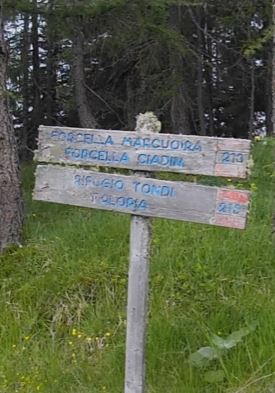 Segnavia alla partenza