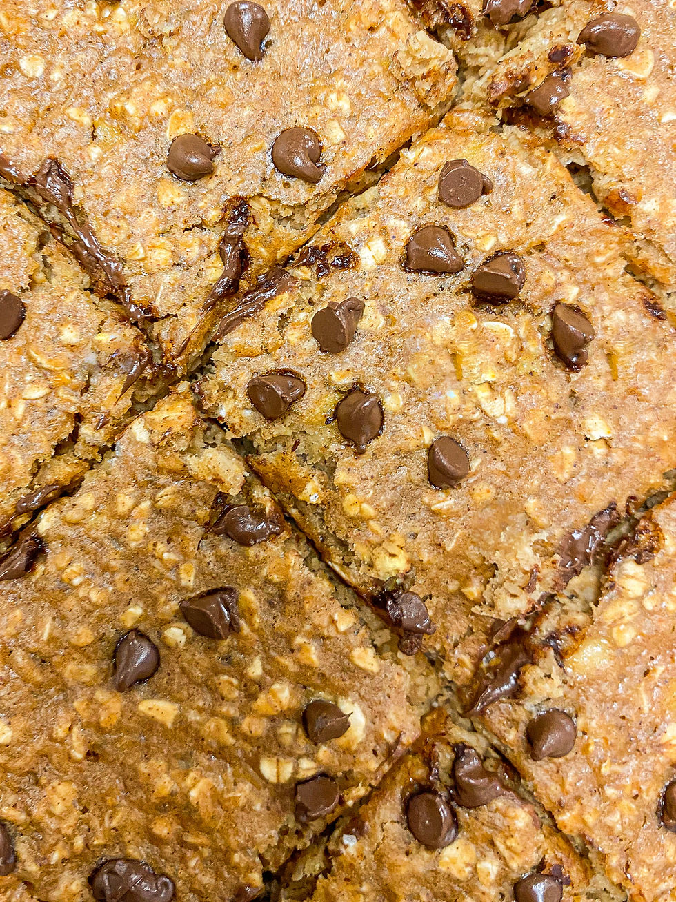 Peanut Butter Banana Protein Oat Cake Bars