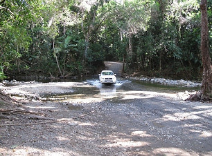 Tackling the Bloomfield track by 4WD