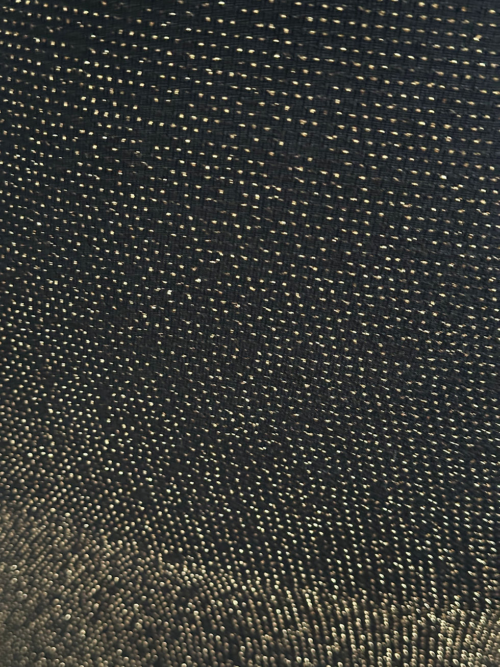 Miniature : Handmade Black & Gold shimmering 3 pieces matching set
