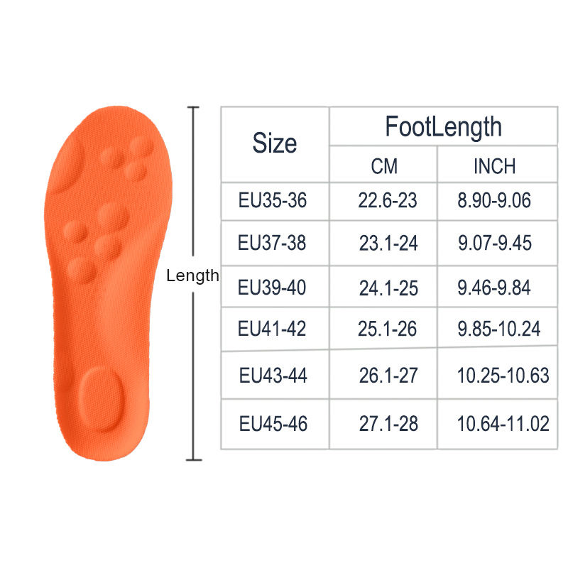 Miniatura: Cloud-Walk Orthopedic Latex Sport Insoles