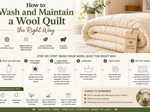 How to Wash and Maintain a Wool Quilt the Right Way