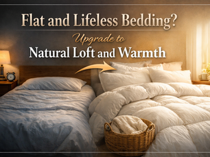 Flat and Lifeless Bedding? Upgrade to Natural Loft and Warmth