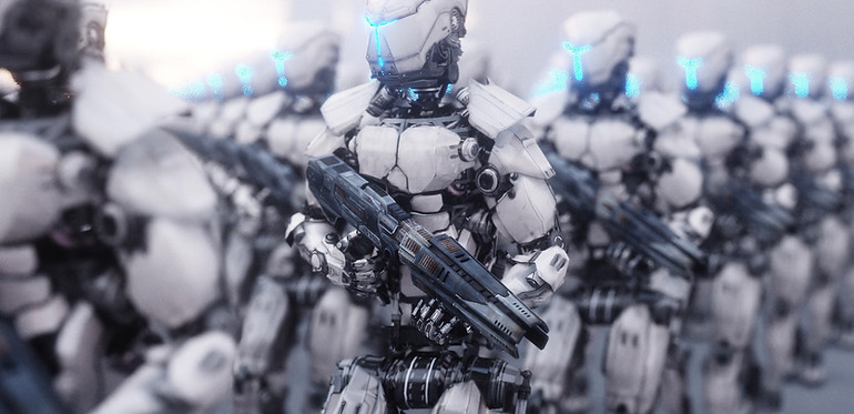Roboty z bronią