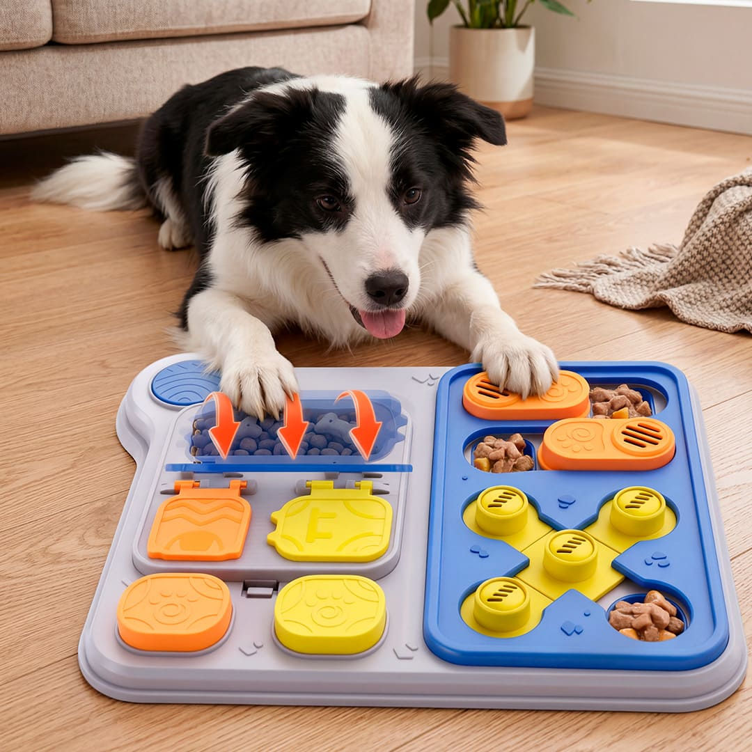Interactive Dog Puzzle Feeder | IQ Training Treat Dispensing Toy