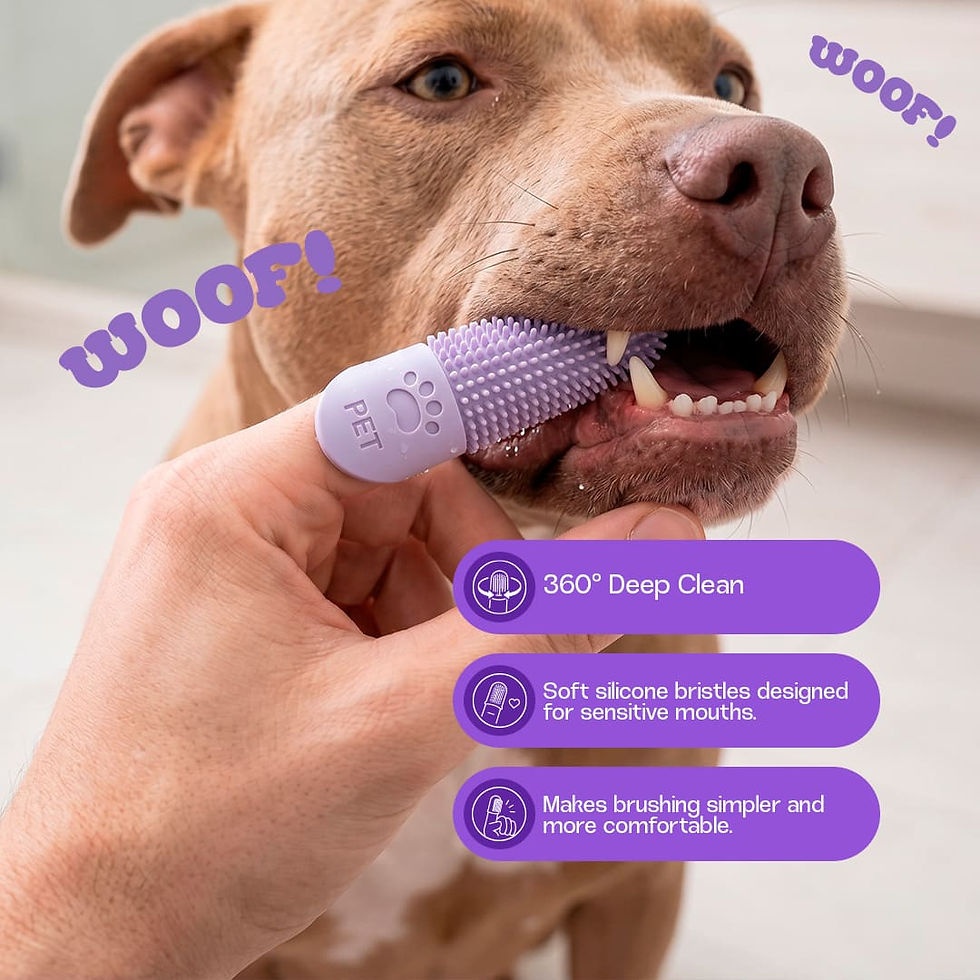 Thumbnail: 360° Silicone Finger Toothbrush for Dogs