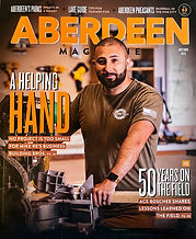 Mike Re on the cover of Aberdeen Magazine in Aberdeen, SD. Mike helps with home repairs and home remodels