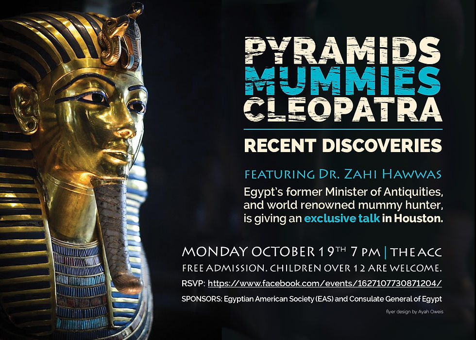 Egyptian Zahi Hawass event