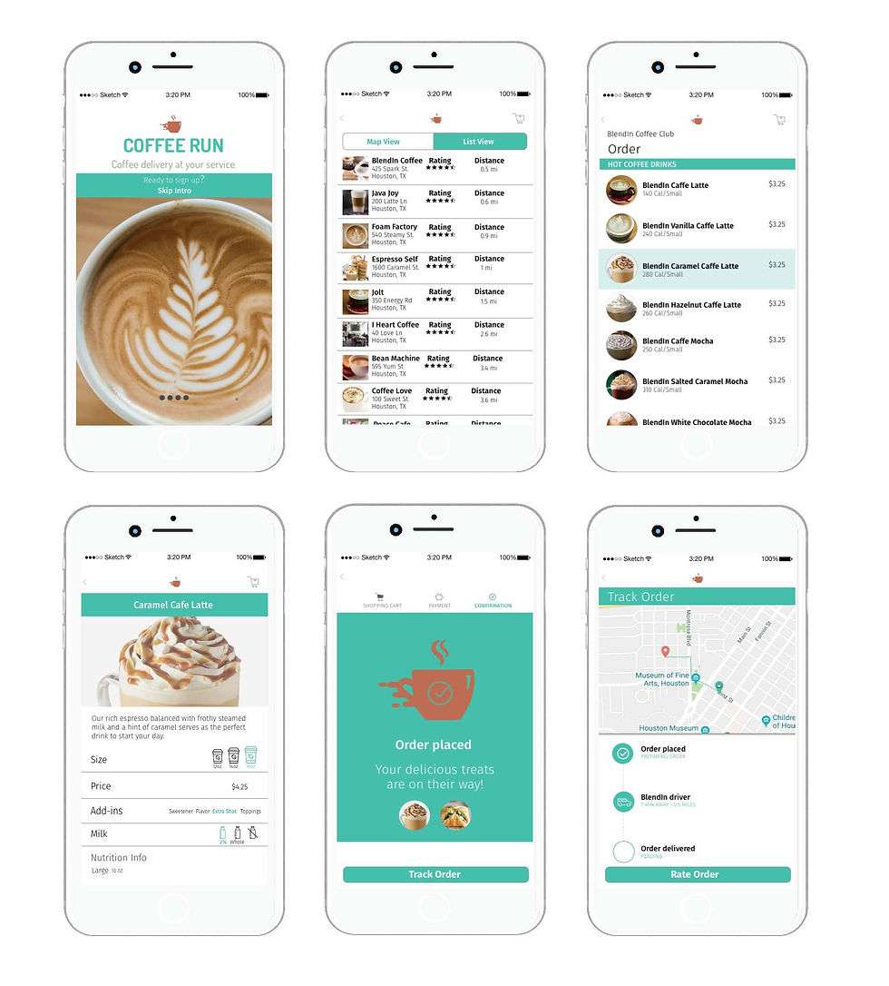 Coffee Run Mobile App