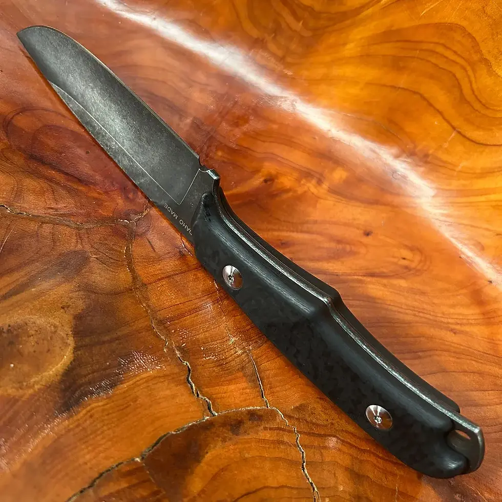Thumbnail: Chris Reeve - Backpacker【Carbon fiber textured handle - Black Stonewash blades】